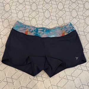 Old Navy Women's Athletic Shorts with Multicolor Waistband